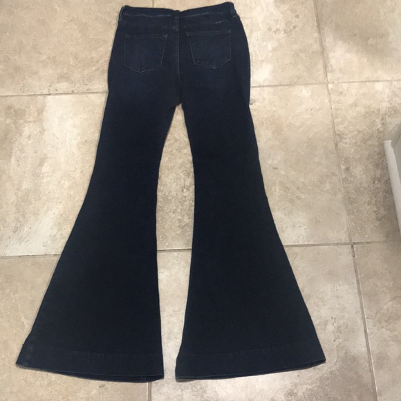 Kancan denim bell bottoms size 7, button flys - Picture 8 of 9